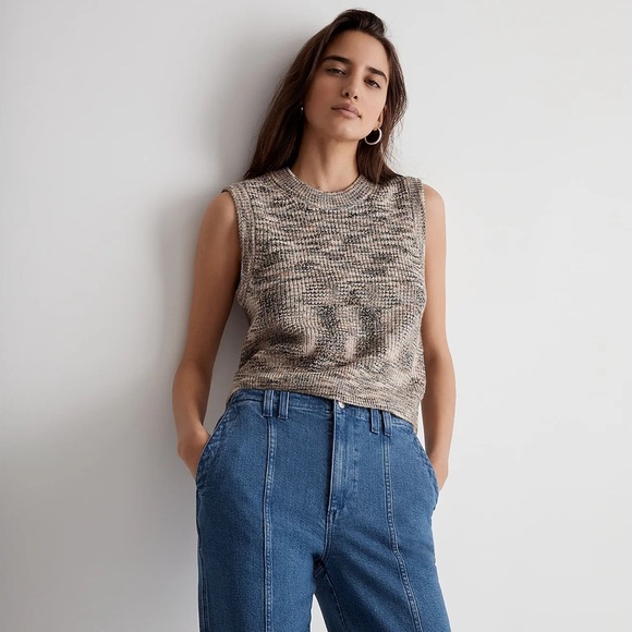 NWT - Madewell - Space-Dyed Boulier Sweater Vest - Picture 1 of 10